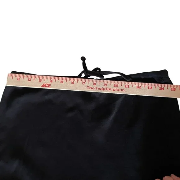 Vintage Y2K Black Mixed-Media Tiered Maxi Skirt – Size S - Picture 3 of 6